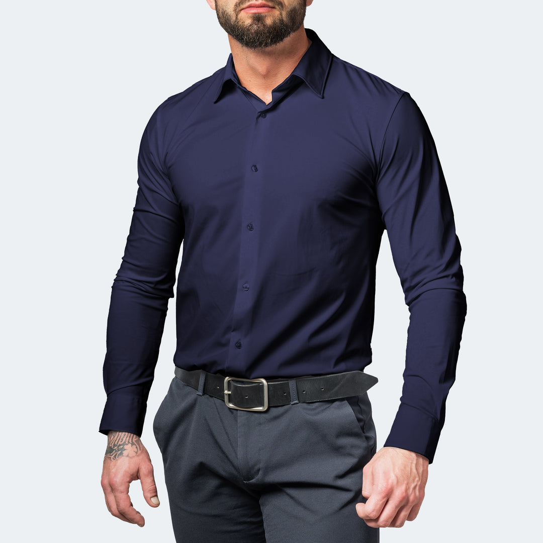 Chemise pour Homme – Stretch Manches Longues Tendance