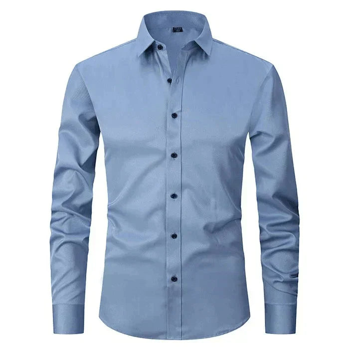 Chemise pour Homme – Manches Longues Col Kent Tendance