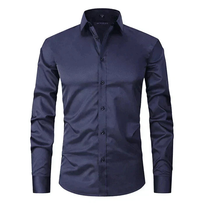 Chemise pour Homme – Manches Longues Col Kent Tendance