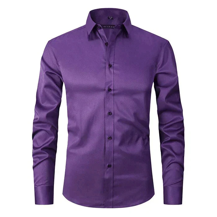 Chemise pour Homme – Manches Longues Col Kent Tendance
