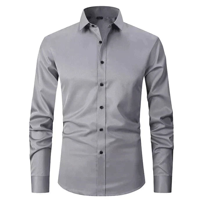 Chemise pour Homme – Manches Longues Col Kent Tendance