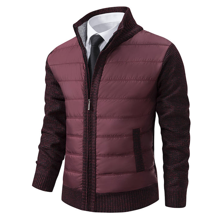 Veste pour Homme – Style Sobre pour la Mi-Saison au Quotidien, Coloris Bordeaux