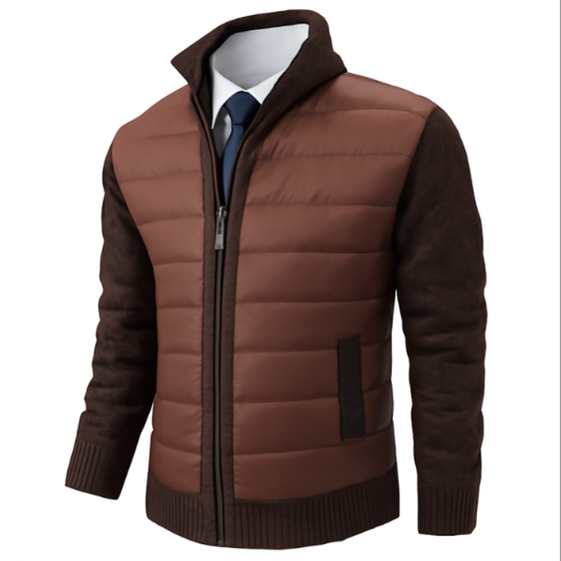 Veste pour Homme – Style Sobre pour la Mi-Saison au Quotidien, Coloris Bordeaux