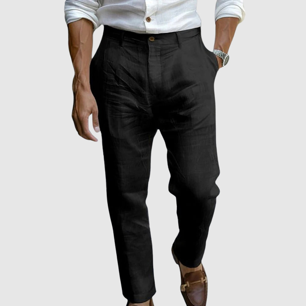 Pantalon Droit pour Homme – Pantalon D Été Élégant