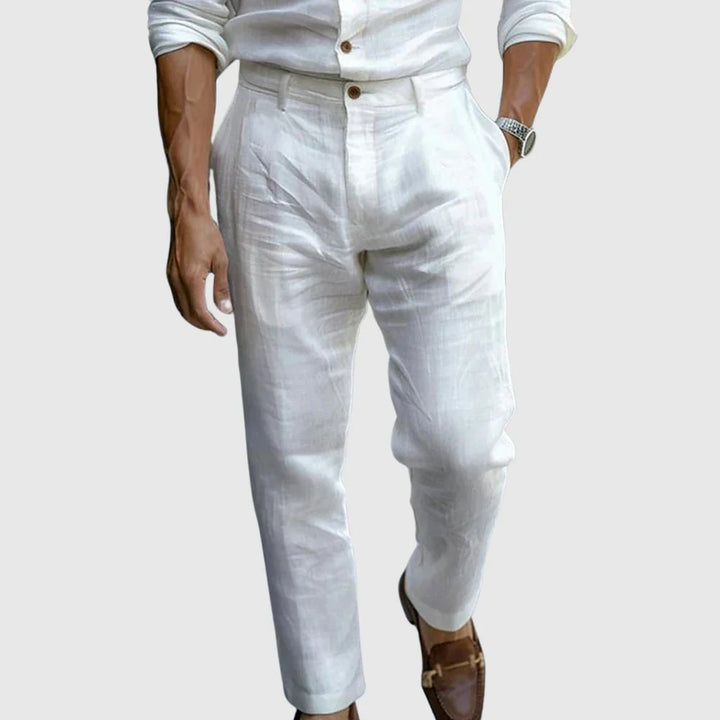 Pantalon Droit pour Homme – Pantalon D Été Élégant