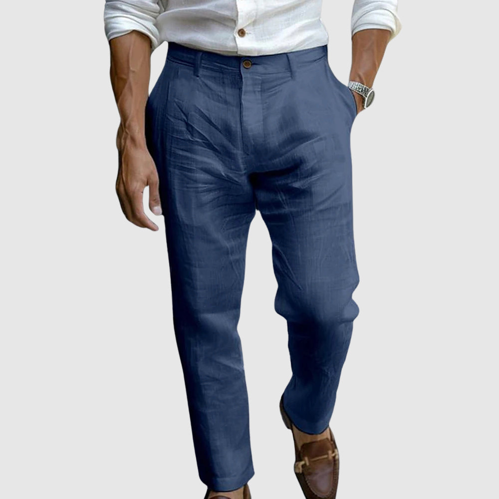 Pantalon Droit pour Homme – Pantalon D Été Élégant