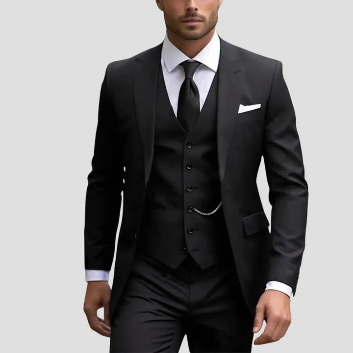 Veste Structurée pour Homme – Costume Moderne Trois Pièces
