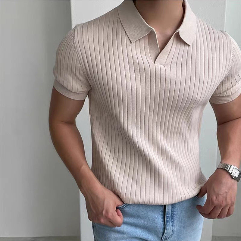 Chemise Structurée pour Homme – Chemise D Été En Maille Texturée