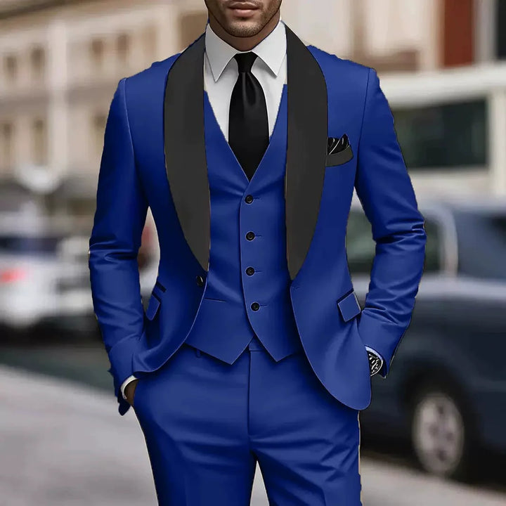 Veste Structurée pour Homme – Costume À Col Chal