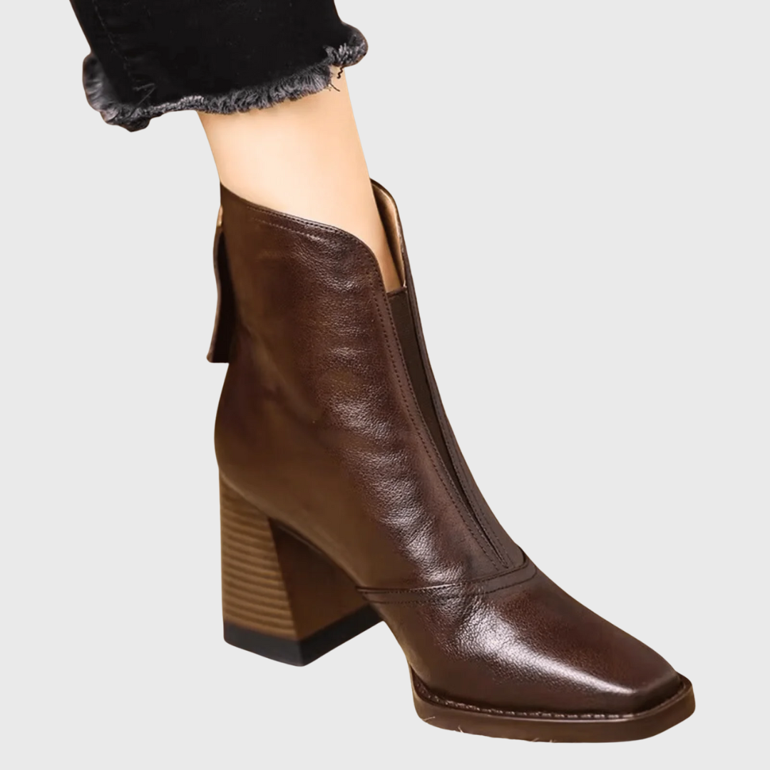 Maison Valmont™ | Bottines Luxe Talon Moyen