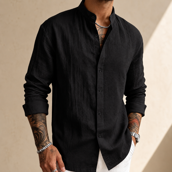 Chemise Structurée pour Homme – Allure Nette au Quotidien du Jour au Soir
