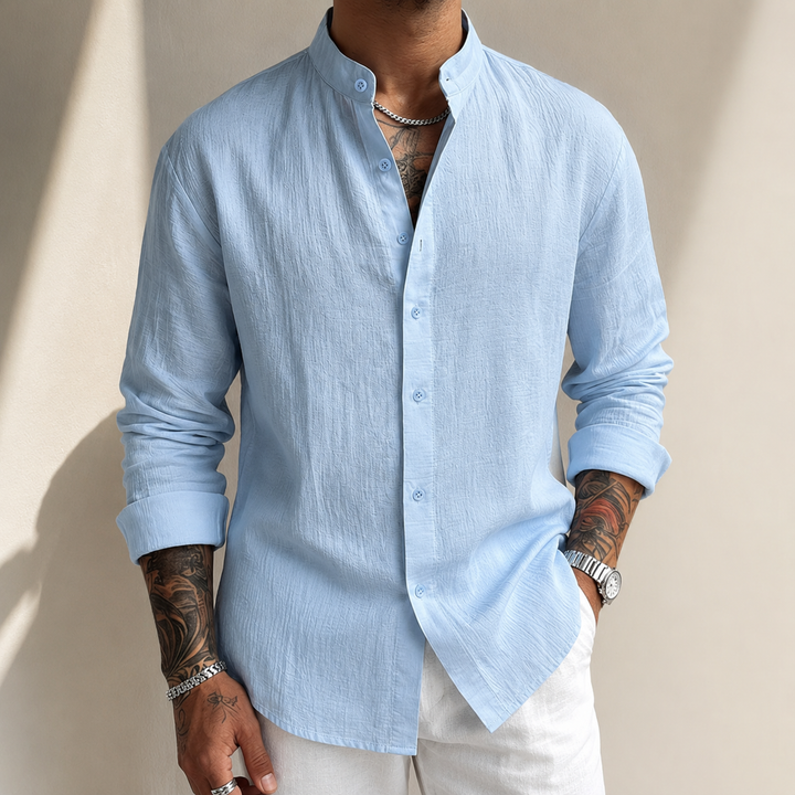 Chemise Structurée pour Homme – Allure Nette au Quotidien du Jour au Soir