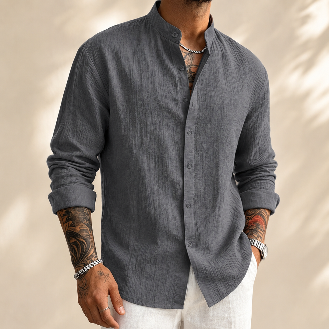 Chemise Structurée pour Homme – Allure Nette au Quotidien du Jour au Soir
