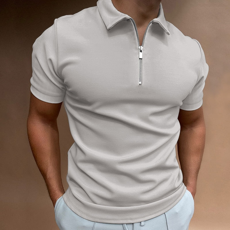 Polo pour Homme – Polo Avec Fermeture Éclair