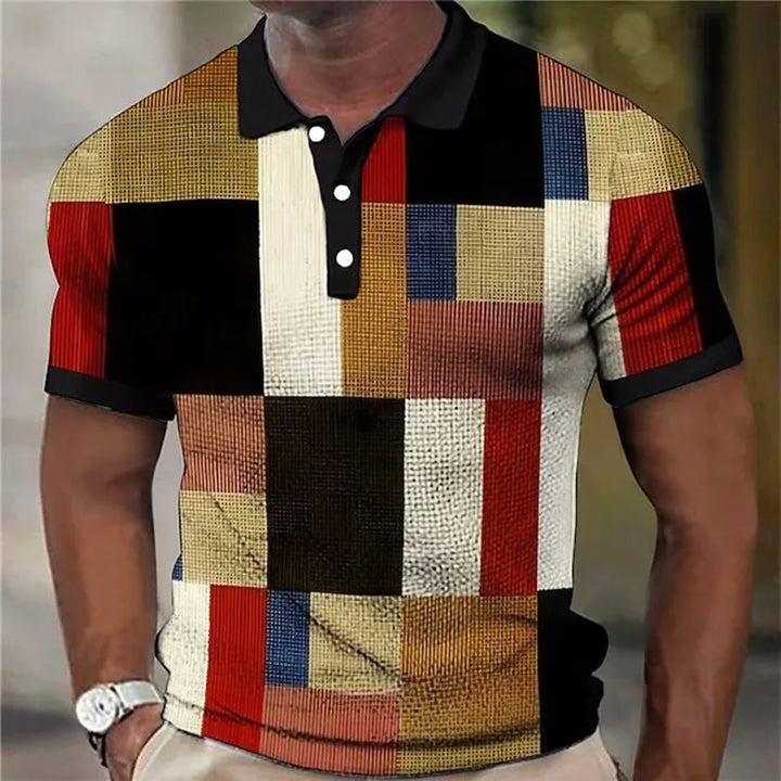 Polo pour Homme – Polo À Carreaux Colorés