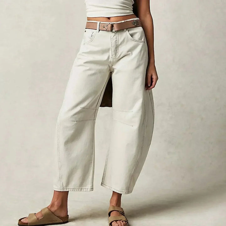 Pantalon pour Femme – Ligne Nette au Quotidien pour Toutes les Occasions, Coloris Beige