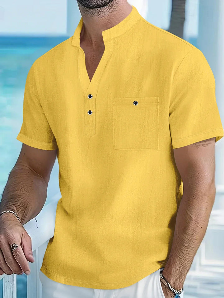 Chemise Structurée pour Homme – Chemise À Col D Officier