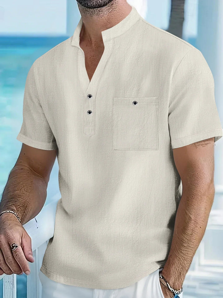 Chemise Structurée pour Homme – Chemise À Col D Officier