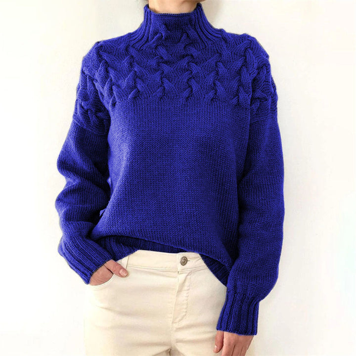 Pull pour Femme – Pull En Maille À Col Roulé
