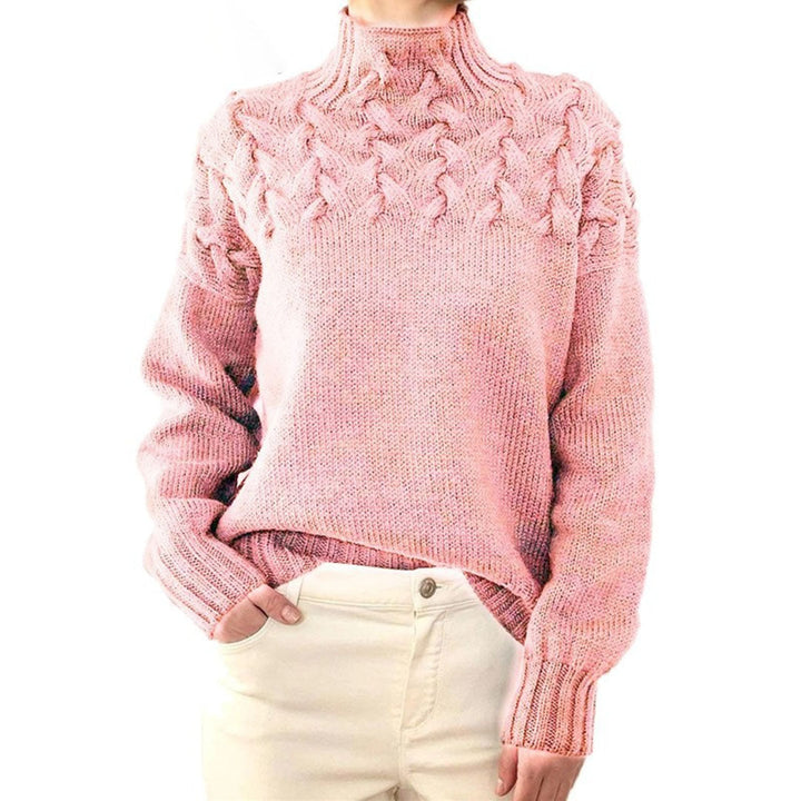 Pull pour Femme – Pull En Maille À Col Roulé