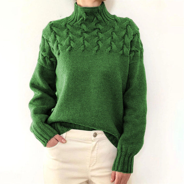 Pull pour Femme – Pull En Maille À Col Roulé
