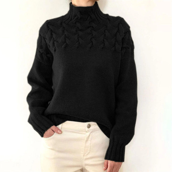 Pull pour Femme – Pull En Maille À Col Roulé