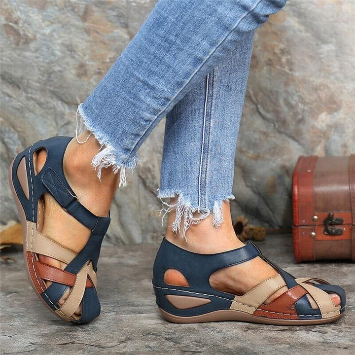 Sandales pour Femme – Allure Estivale Raffinée pour Chaque Jour, Coloris Rouge Bourgogne