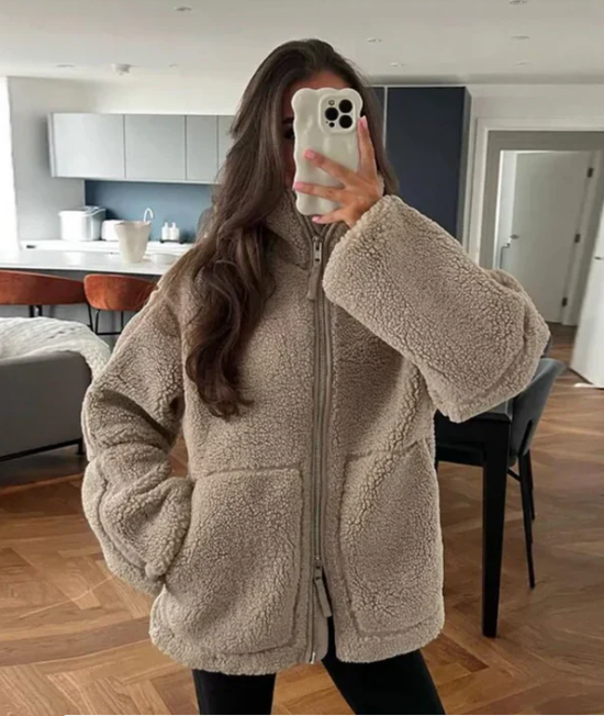 Manteau pour Femme – Manteau En Peluche Douillet