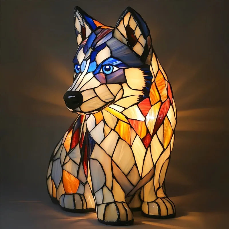 Flocon – Lampe regard de glacier du husky