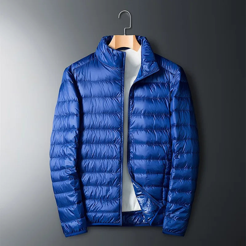 Doudoune pour Homme – Doudoune Zippée À Col Montant