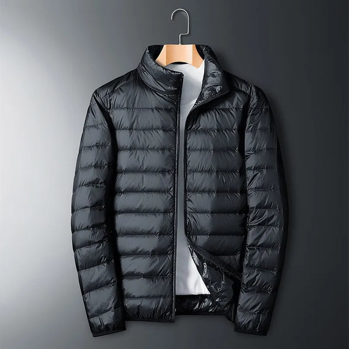 Doudoune pour Homme – Doudoune Zippée À Col Montant
