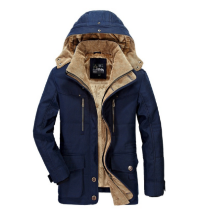 Veste pour Homme – Veste D Hiver Classique À Capuche