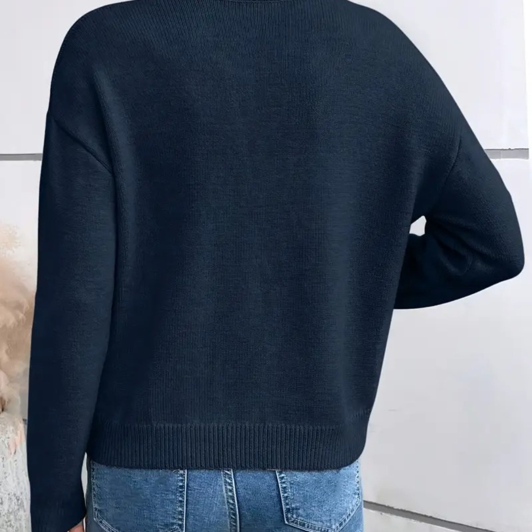 Maison Valmont™ | Pull Col Dentelle Élégant