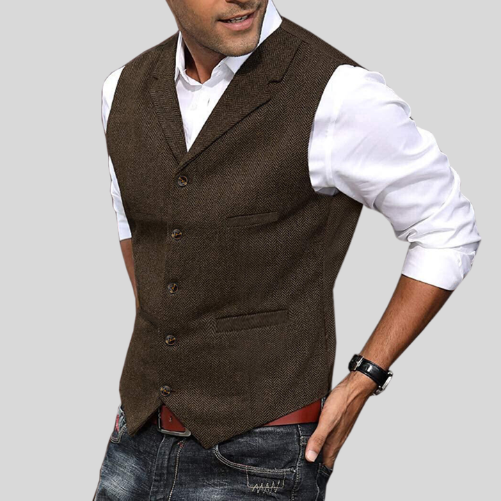 Gilet en Maille pour Homme – Manches Courtes