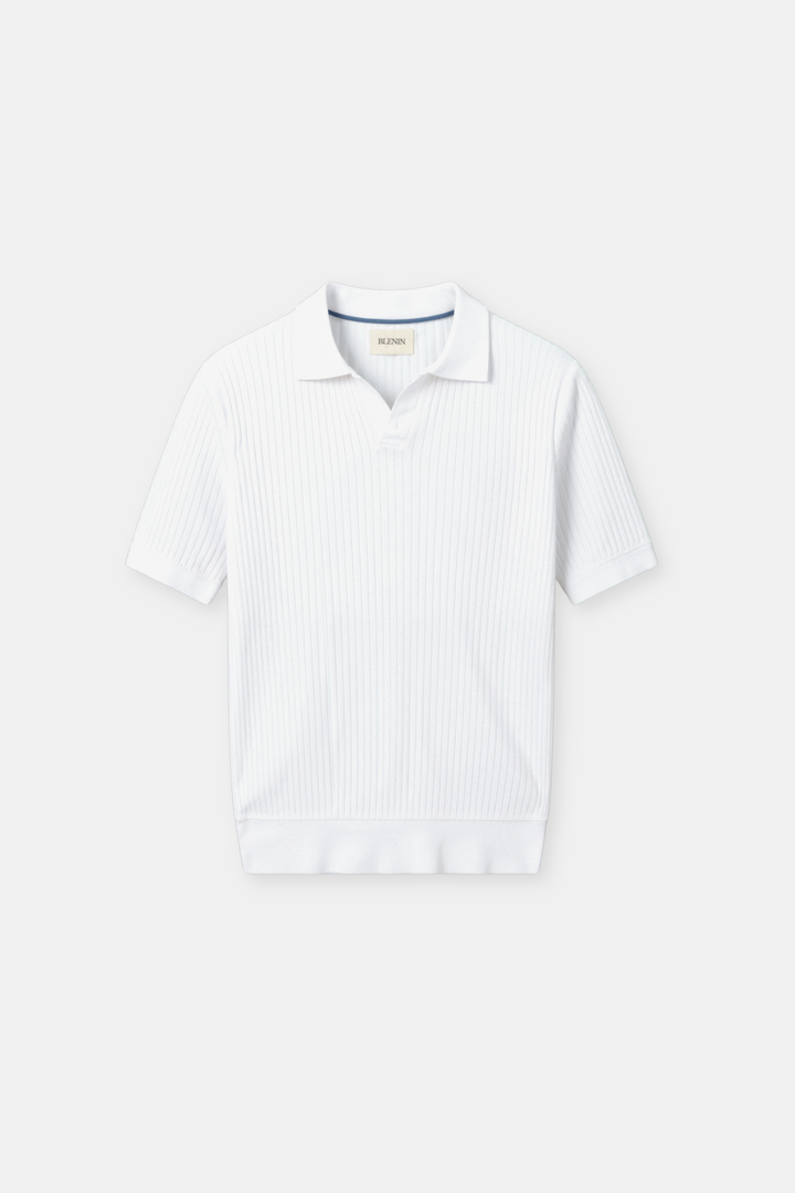 Polo pour Homme – Manches Courtes Tissu Côtelé Tendance