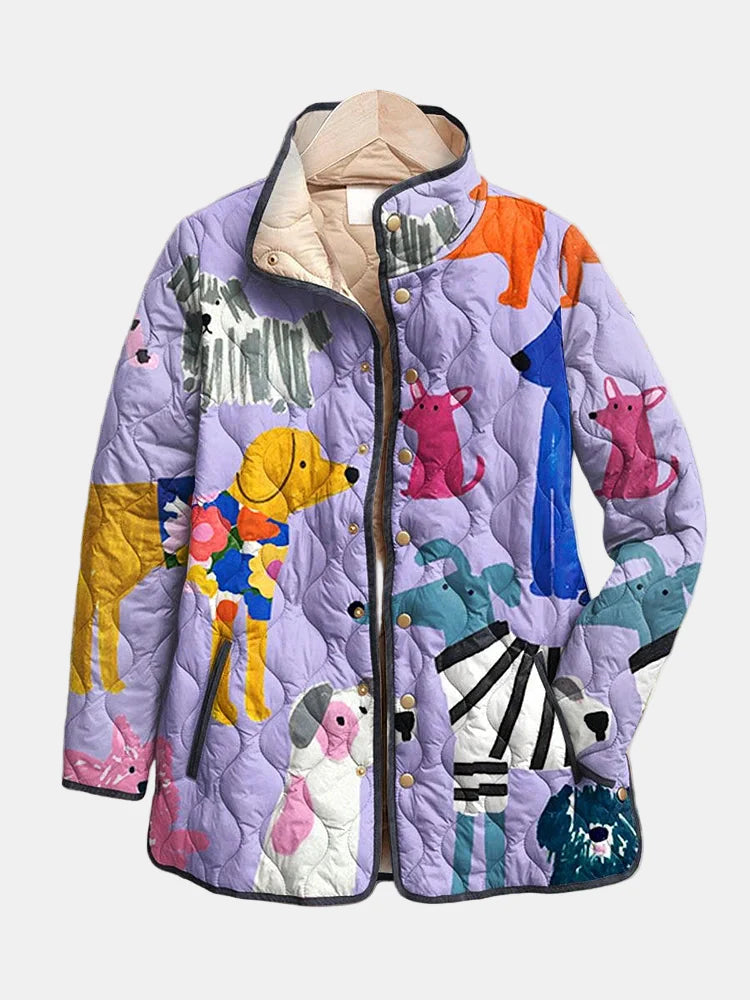 Maison Valmont™ | Veste Matelassée Chiens Charmants