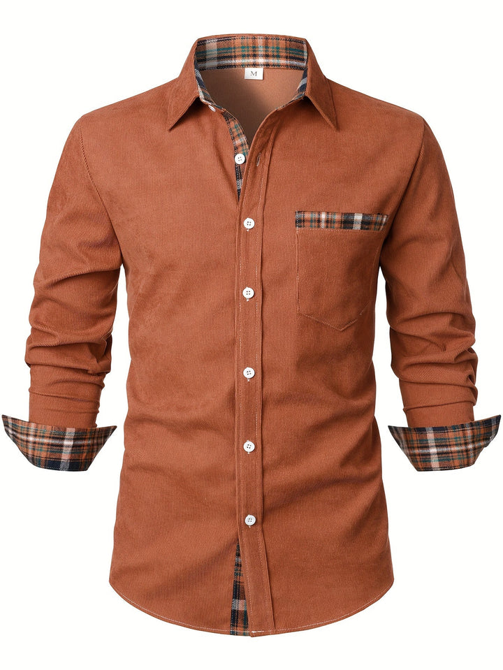 Chemise Structurée pour Homme – Chemise À Col Carré