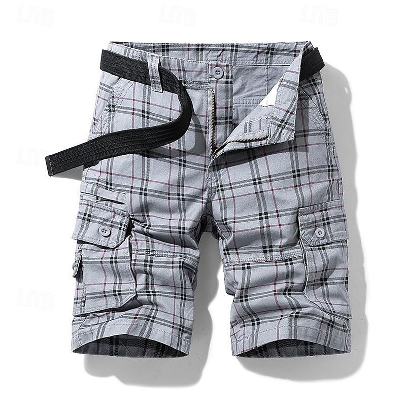 Short pour Homme – Short Extérieur À Carreaux Durable Et
