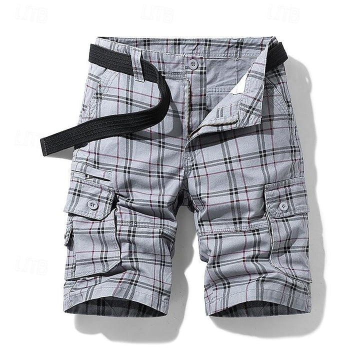 Short pour Homme – Short Extérieur À Carreaux Durable Et