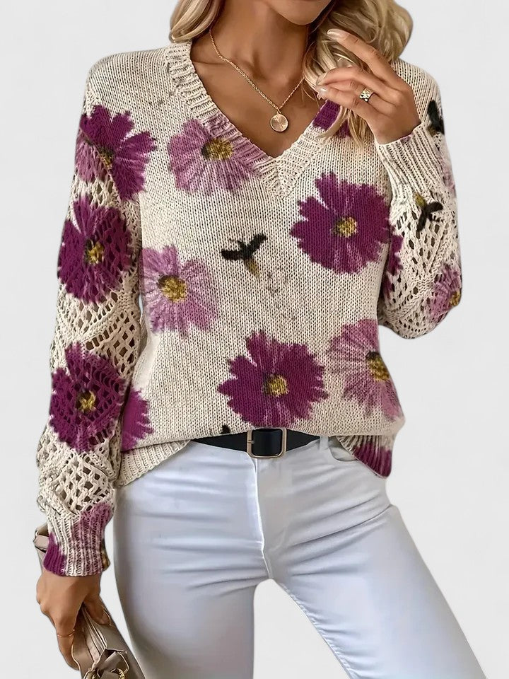 Maison valmont™ | pull harmonie florale