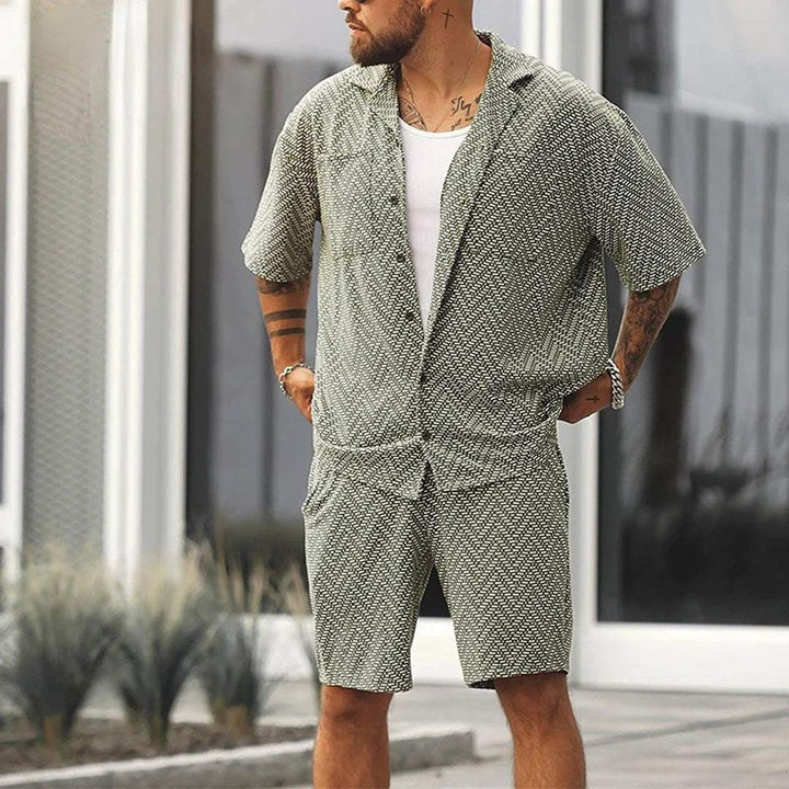 Ensemble Chemise et Short pour Homme - Tenue Coordonnee Decontractee