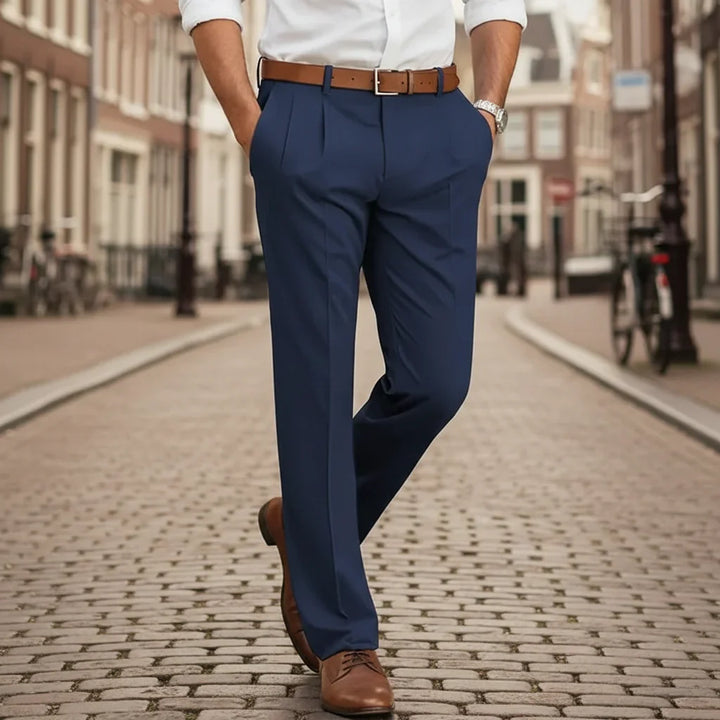 Pantalon Fluide pour Homme – Style Structure pour Chaque Jour pour Chaque Jour, Coloris Bleu foncé