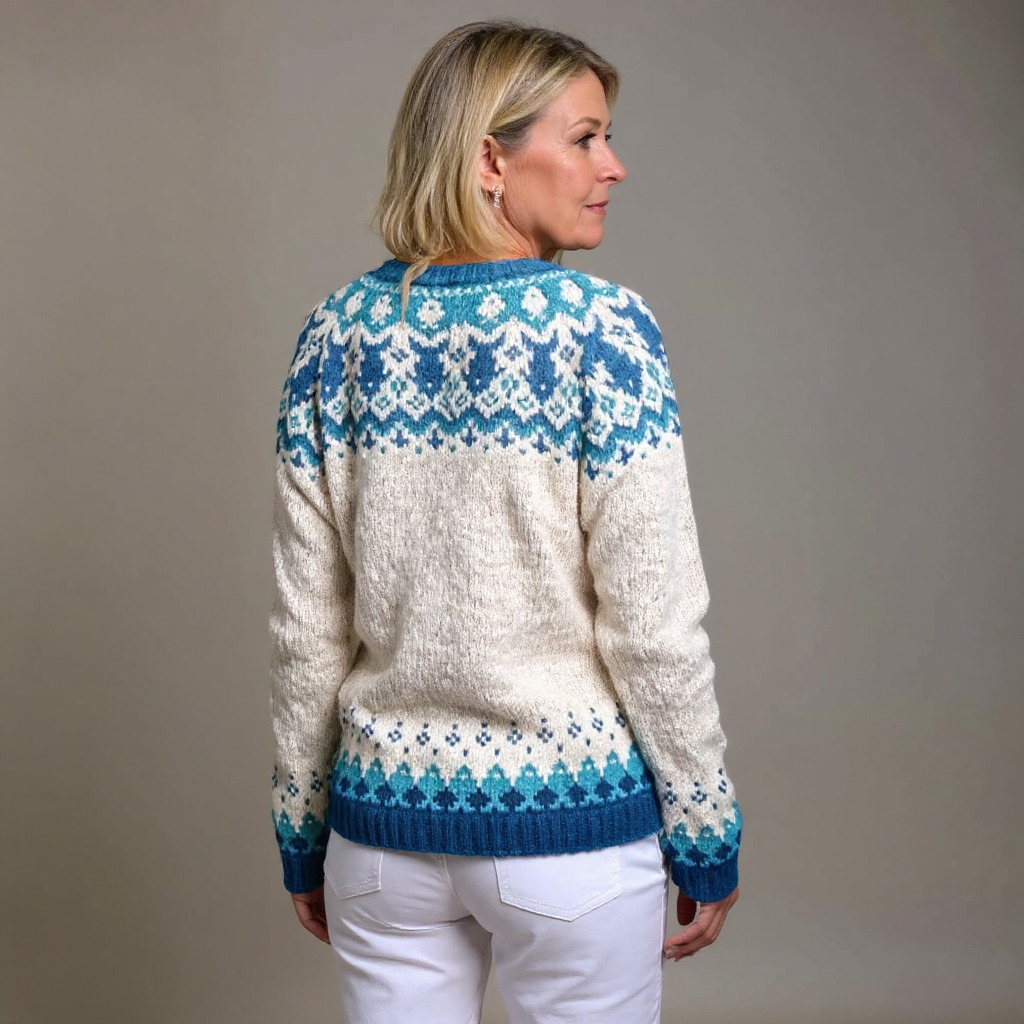 Maison Valmont™ | Cardigan Nordique Fait Main Héritage