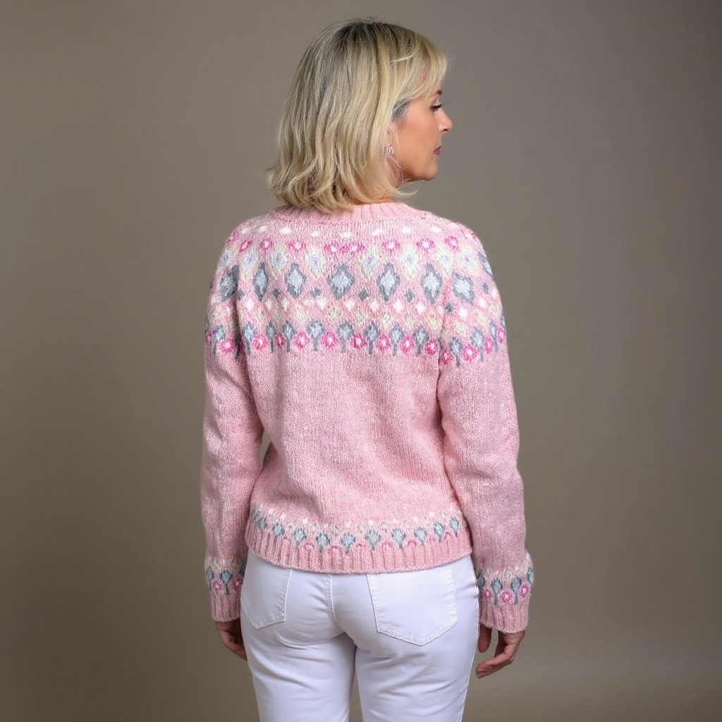 Maison Valmont™ | Cardigan Rose Confort Élégant
