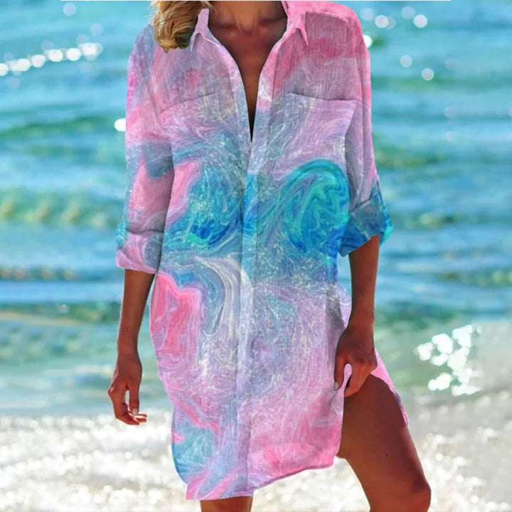 Chemise Structurée pour Femme – Coupe Classique et Soignée au Fil des Saisons, Coloris Bleu