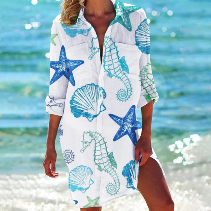 Chemise Structurée pour Femme – Coupe Classique et Soignée au Fil des Saisons, Coloris Bleu