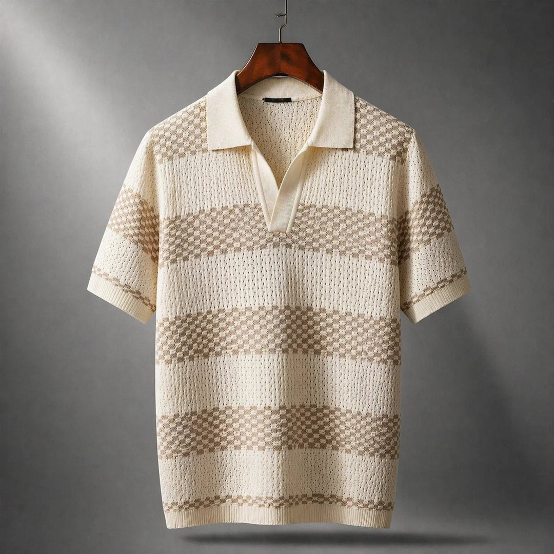 Chemise Structurée pour Homme – Chemise À Rayures Et Col Ouvert