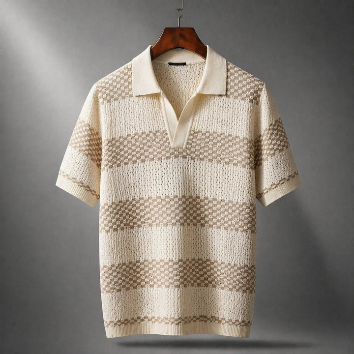 Chemise Structurée pour Homme – Chemise À Rayures Et Col Ouvert