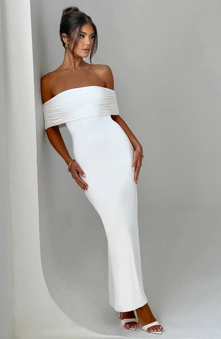 Robe Longue Dos Nu pour Femme - Elegance Fluide pour Soiree