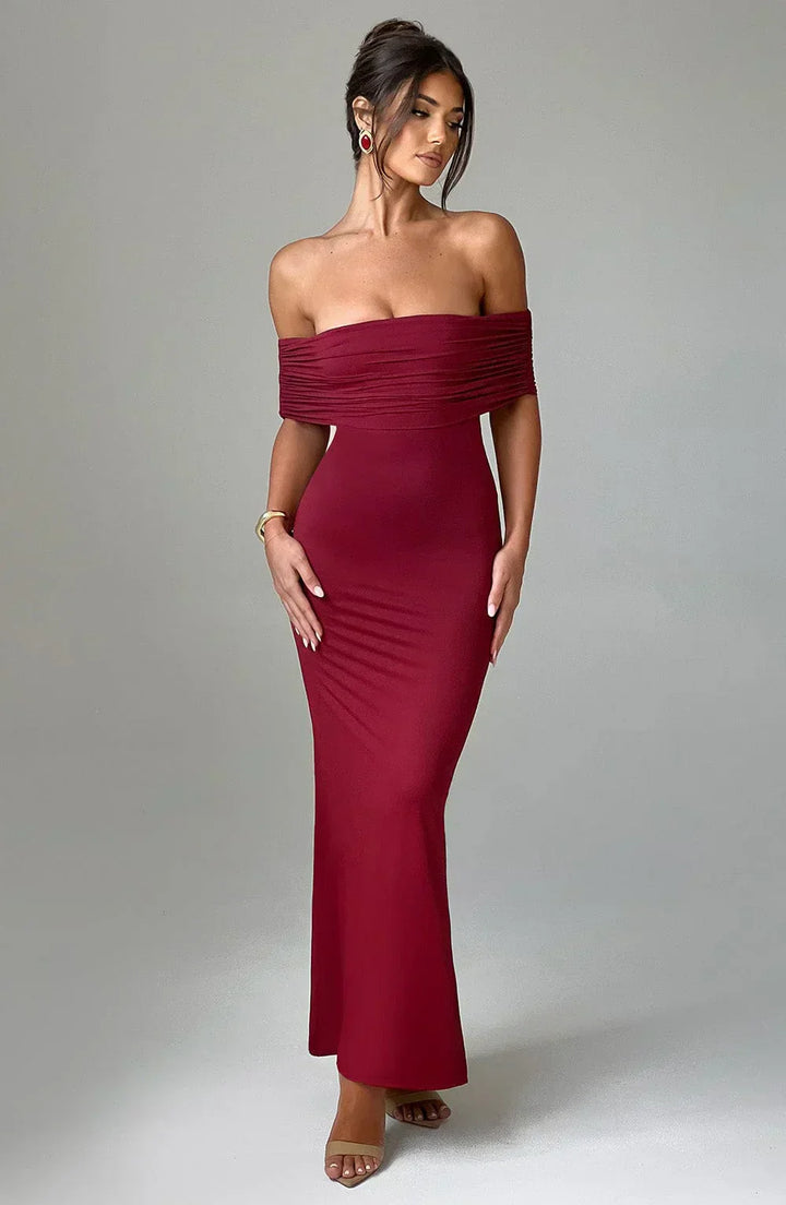 Robe Longue Dos Nu pour Femme - Elegance Fluide pour Soiree